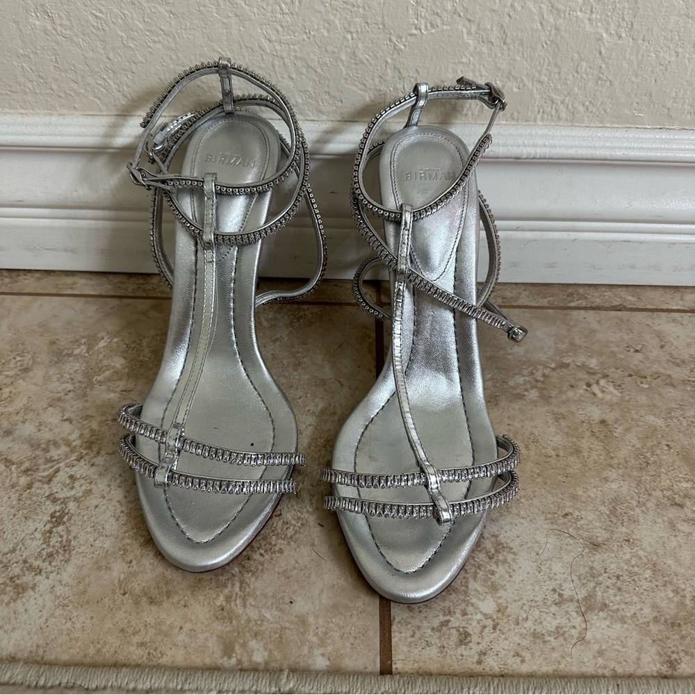 ALEXANDRE BIRMAN  Martina Crystal heels sandals 100 size 40 - Picture 3 of 10